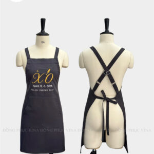 Tạp dề nails spa XO