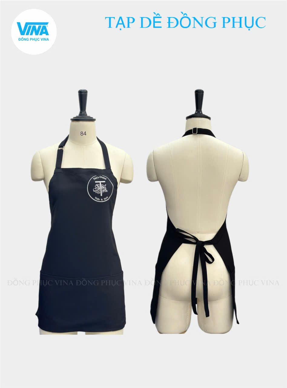 Tạp dề nail đẹp form ngắn